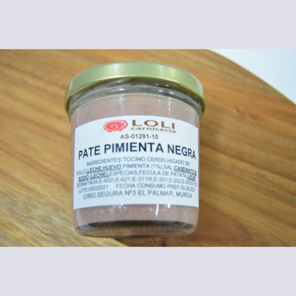 PATE PIMIENTA NEGRA - Carniceria Online Loli Murcia